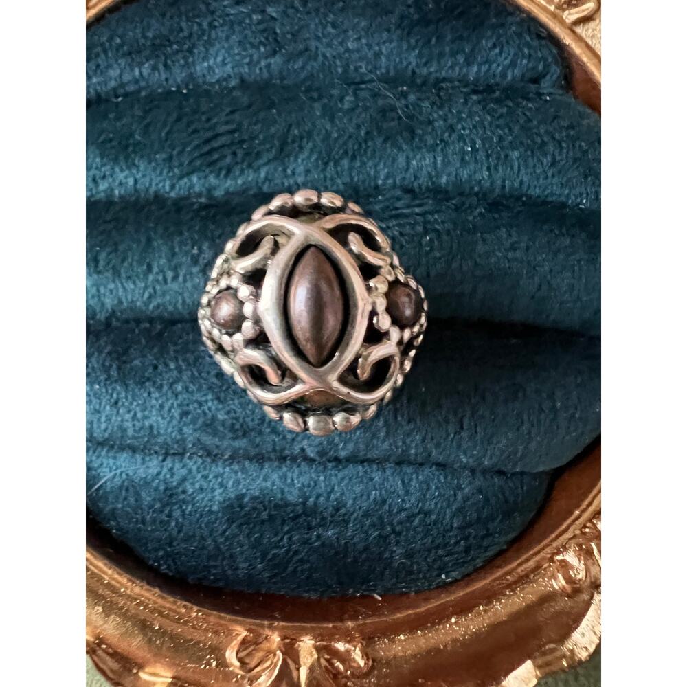 Carolyn Pollack Ring Sz 7 Sterling Brass Copper Relios Southwest Vintage Jewelry